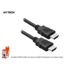 Hytech Hy-Xhd01 Hdmı To Hdmı 1.5M Sinema 4K (4096-2160) Görüntü Ve Ses Aktarıcı Kablo