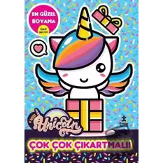 I Love Unicorn En Güzel Boyama Çok Çok Çıkartmalı!