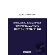 İdari Yargılama Hukuku Açısından Tespit Davasının Uygulanabilirliği