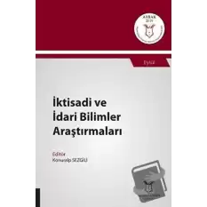 İktisadi ve İdari Bilimler Araştırmaları (AYBAK 2019 Eylül)