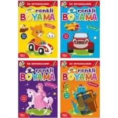 İlk Boyamalarım - Renkli Boyama (4 Kitap Takım)