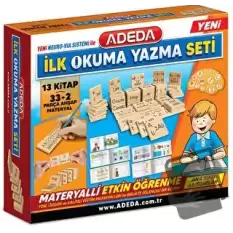 İlk Okuma Yazma Seti 13 Kitap - 33+2 Parça Ahşap Materyal