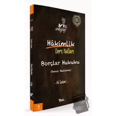 İmtiyaz Borçlar Hukuku Genel Hükümler Hakimlik Ders Notları