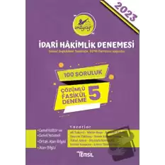 İmtiyaz İdari Hakimlik Denemesi Çözümlü 5 Deneme