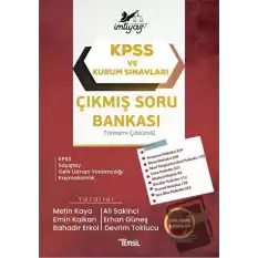 İmtiyaz KPSS ve Kurum Sınavları Çıkmış Soru Bankası