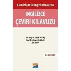 İngilizce Çeviri Kılavuzu - Cevap Anahtarı (A Guidebook For English Translation)