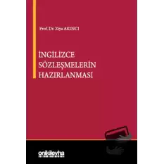 İngilizce Sözleşmelerin Hazırlanması (Ciltli)