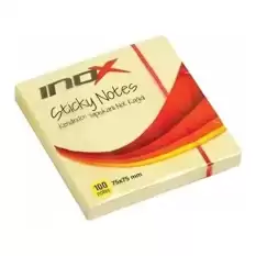 Inox Yapışkanlı Not Kağıdı Şeffaf 75X75 Sarı 09643 - 24lü Paket