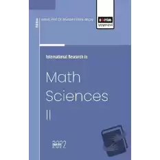 International Research in Math Sciences II