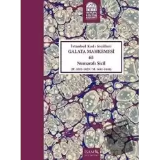 İstanbul Kadı Sicilleri - Galata Mahkemesi 65 Numaralı Sicil Cilt 39 (Ciltli)