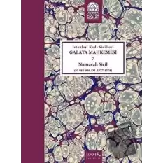 İstanbul Kadı Sicilleri - Galata Mahkemesi 7 Numaralı Sicil Cilt 33 (Ciltli)