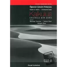 Kalkülüs Eksiksiz Bir Ders Öğrenci Çözüm Klavuzu Cilt II