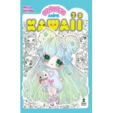 Kawaii Anime Mutlu Boyama 2 -Yeşil