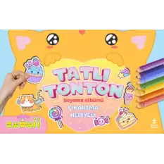 Kawaii Tatlı Tonton Çıkartma Hediyeli Boyama Albümü