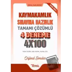 Kaymakamlık Sınavına Hazırlık Tamamı Çözümlü 4 Deneme