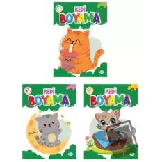 Kedi Boyama Seti (3 Kitap)