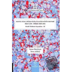 Kestel Nam-ı Diğer Nazilli Kazası Nüfus Defteri Hicri 1256 - Miladi 1840-1841