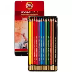 Koh-I Noor Set Of Aquarell Coloured Pencils 3722 12