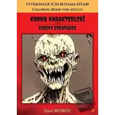 Korku Karakterleri - Yetişkinler için Boyama Kitabı