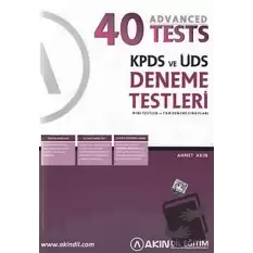 KPDS ve ÜDS Deneme Testleri - 40 Advanced Tests