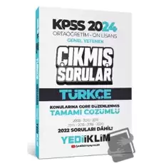 KPSS 2024 Ortaöğretim-Önlisans Türkçe Konularına Göre Çıkmış Sorular