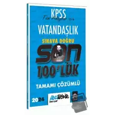 KPSS 2024 Vatandaşlık Son 100 lük Tamamı Çözümlü Sorular