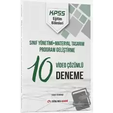 KPSS Eğitim Bilimleri Sınıf Yönetimi - Materyal Tasarım - Program Geliştirme Video Çözümlü 10 Deneme Akademi