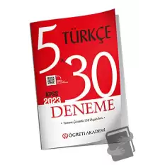 KPSS Genel Yetenek Genel Kültür 5x30 Türkçe Deneme