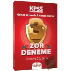 KPSS Genel Yetenek Genel Kültür Zor 3 Deneme Çözümlü