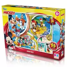 Ks Games Puzzle 200 Parça Mickey Mouse 113