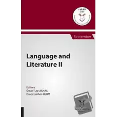 Language and Literature II (AYBAK 2019 Eylül)