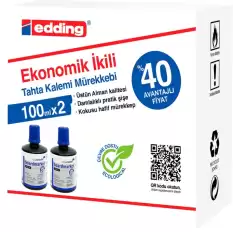 Legamaster Tahta Kalem Mürekkebi Ekonomik 100 Ml Mavi 2 Li Lm1199K203