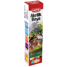 Lets Akrilik Boya 6 Lı 25 Ml Ana Renkler L-5200