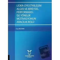 Lider-Üye Etkileşim Algısı ve Bireysel Performans: İşe Yönelik  Motivasyonun Aracılık Rolü