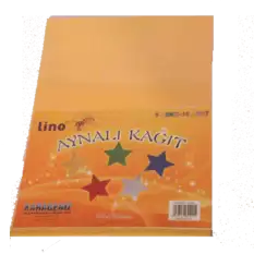 Lino Aynalı Kağıt 10 Lu 23X33 Cm 5 Renk 2708J - 10lu Paket