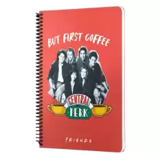 Mabbels Spiralli Defter Friends Central Perk But First Coffee Kırmızı 80 Yp 17X24 Dft-388456