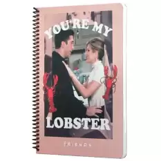 Mabbels Spiralli Defter Friends Youre My Lobster Pembe 80 Yp 17X24 Dft-388463