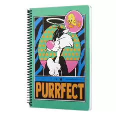 Mabbels Spiralli Defter Looney Tunes Im Perrfect Yeşil 80 Yp 17X24 Dft-388630