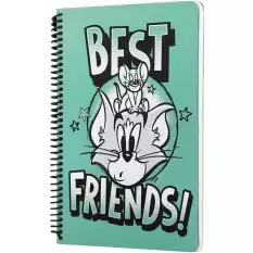 Mabbels Spiralli Defter Tom And Jerry Best Friends Yeşil 80 Yp 17X24 Dft-388593