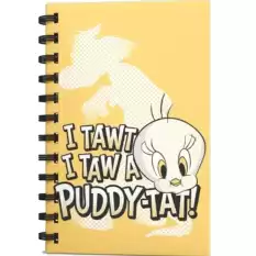 Mabbels Spiralli Defter Tweety I Tawt I Taw A Puddy Tat Açık Sarı 80 Yp 17X24 Dft-388494