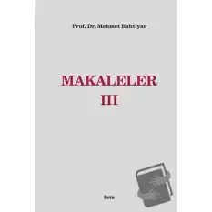 Makaleler 3 (Ciltli)