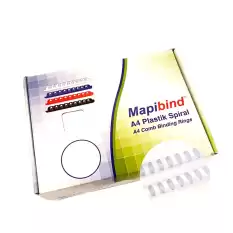 Mapibind Spiral Plastik 235-280 Syf 50 Li 28 Mm Beyaz 201 28 00 - 50li Paket