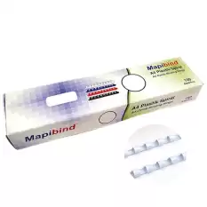 Mapibind Spiral Plastik 5-15 Syf 100 Lü 6 Mm Beyaz 201 06 00 - 100lü Paket