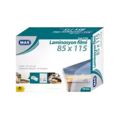 Mas Laminasyon Filmi Parlak 85X115 125 Mıc 7704 - 100lü Paket