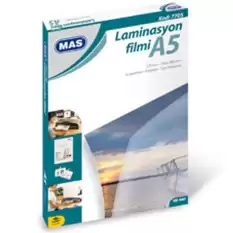 Mas Laminasyon Filmi Parlak A5 125 Mıc 7705 - 100lü Paket