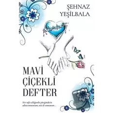 Mavi Çiçekli Defter