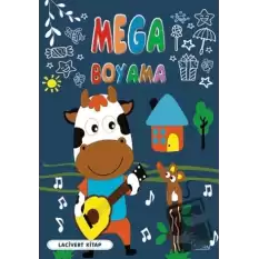 Mega Boyama-Lacivert Kitap