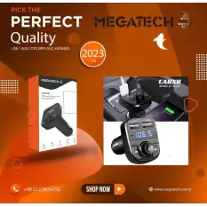 Megatech Mg-Tmx8 Usb-Aux-Otg-Mp3 Digital Göstergeli Transmitter