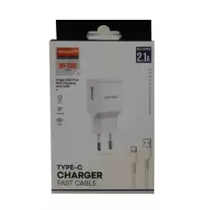 Megatech Mt-Ec03 2.1A Micro Usb Type-C  Kablo+ Ev Şarj Adaptörü Hızlı Şarj