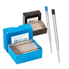 Mikro Tükenmez Yedeği Parker Tipi Metal Mavi - 100lü Paket